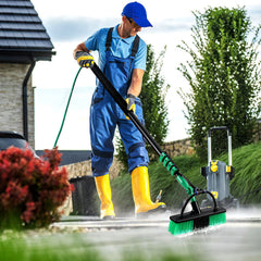Lospitch Teleskop Waschbürste mit Wasseranschluss