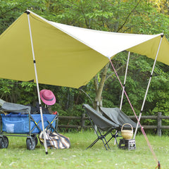 Lospitch Aluminium Zeltstangen verstellbar für Plane und Camping