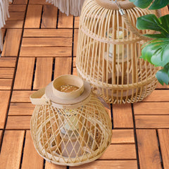 Lospitch Holzfliesen Akazienholz 30x30 cm 12 Latten mit Klicksystem
