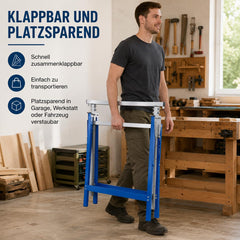 Lospitch Gerüstbock 2er Set 400kg Höhenverstellbar 80 bis 130cm Klappbar für Werkstatt Renovierung