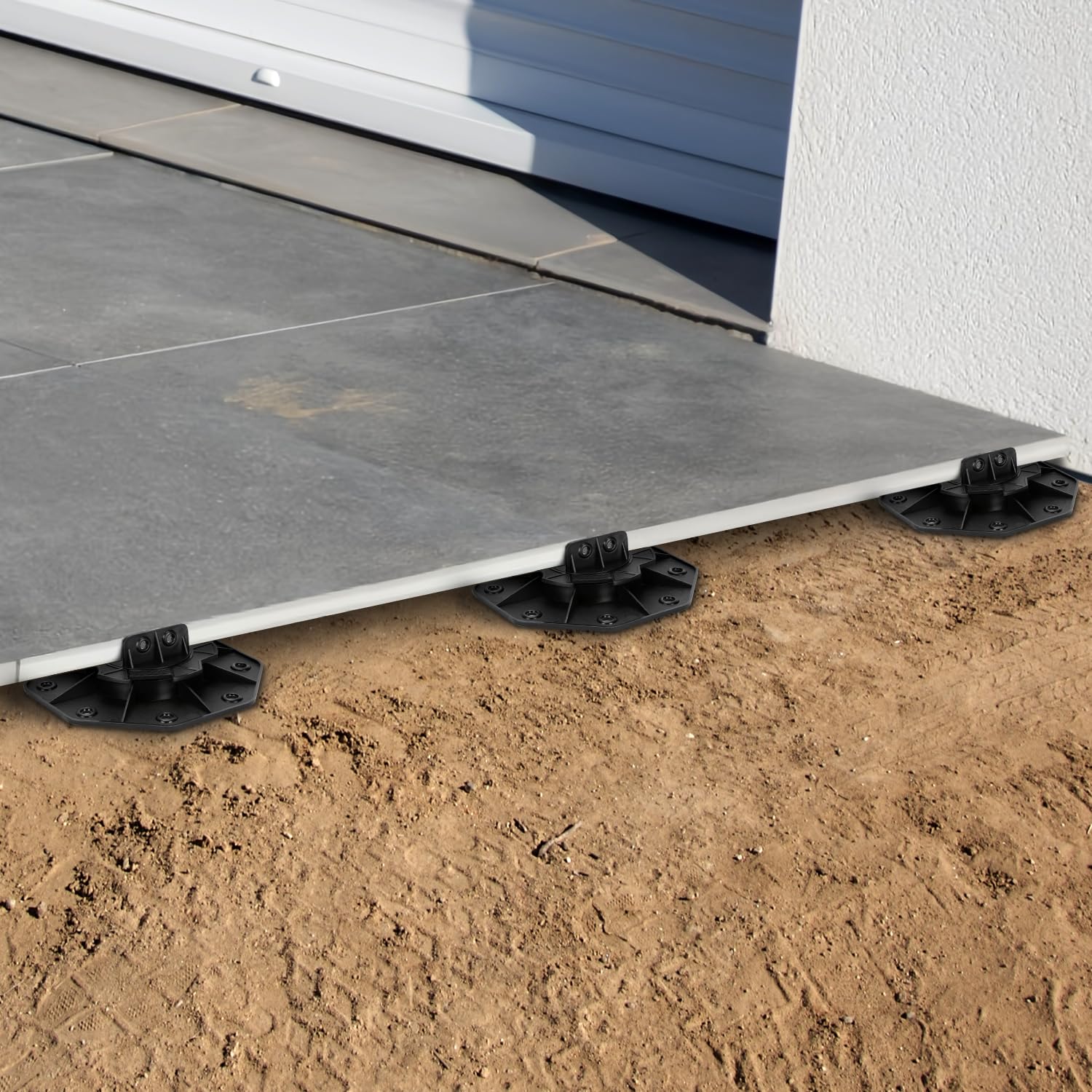 Lospitch Stelzlager höhenverstellbar für Terrassenplatten WPC Holz und Stein
