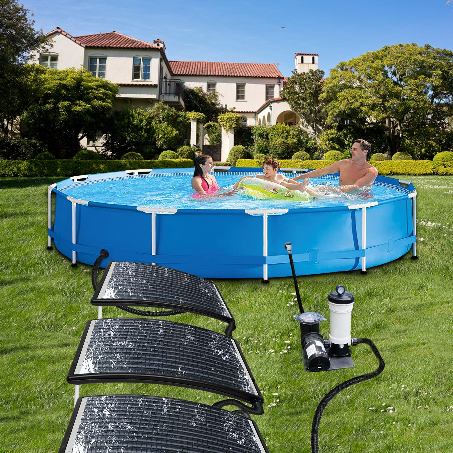 Lospitch Solar Poolheizung 113 x 65 cm