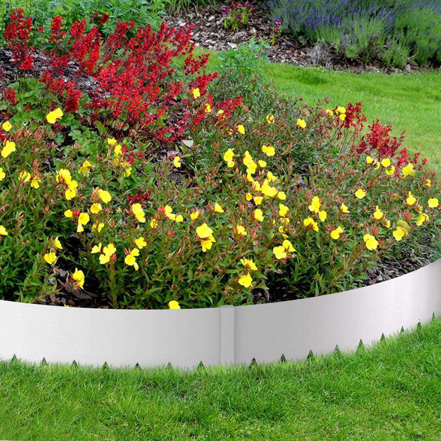 Lospitch Metall Rasenkante 100 x 20 cm für Beete