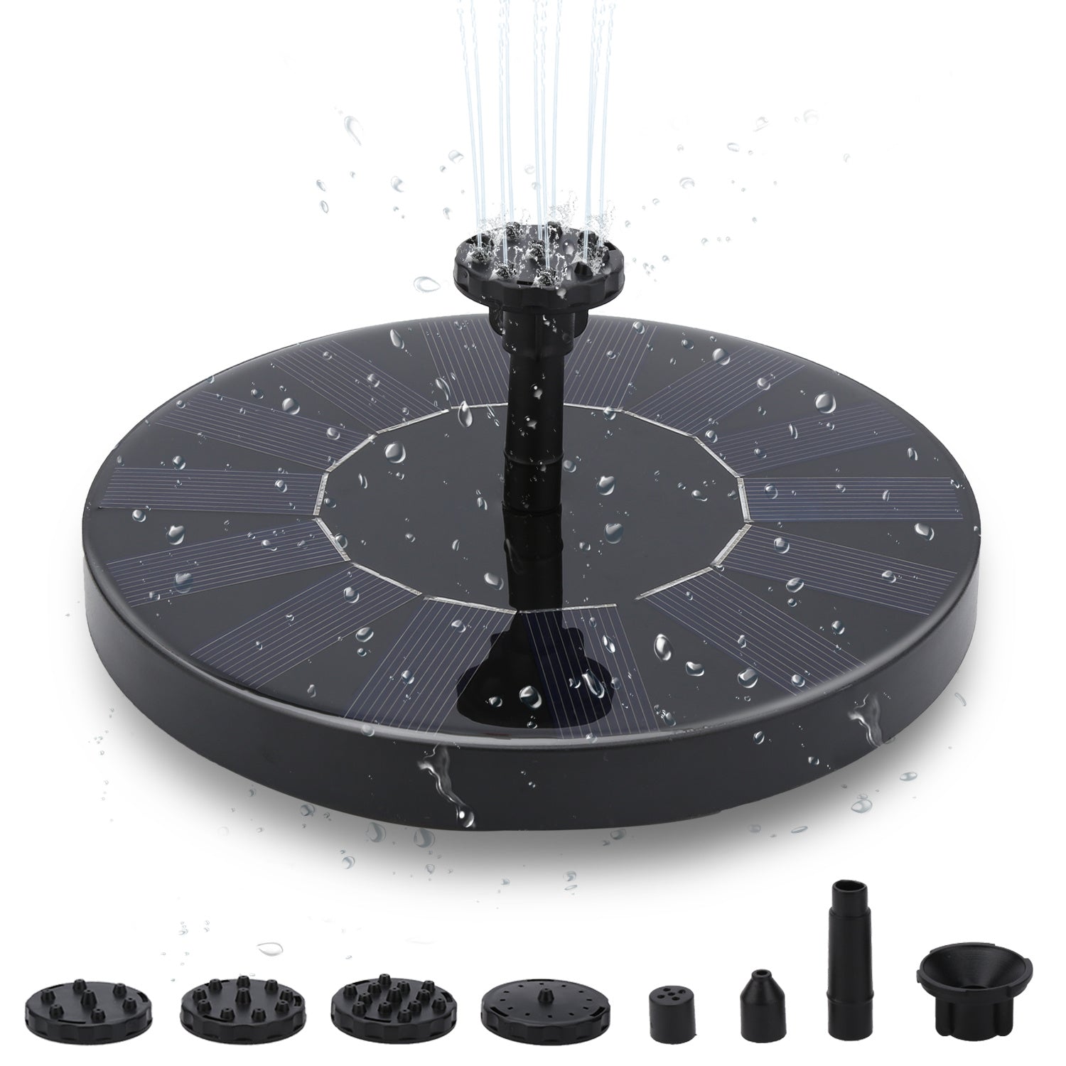 Lospitch Solar Springbrunnenpumpe für Teich