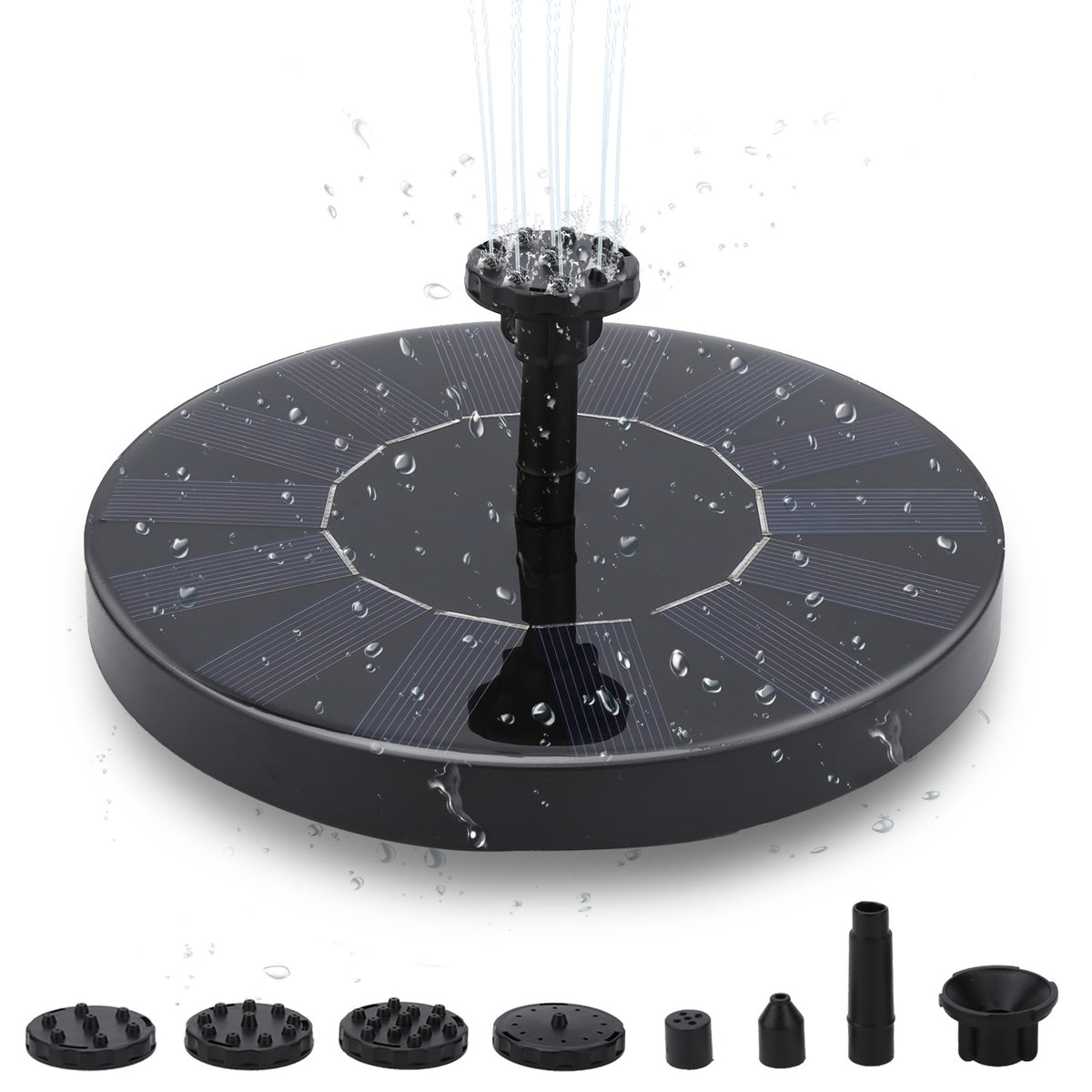 Lospitch Solar Springbrunnenpumpe für Teich