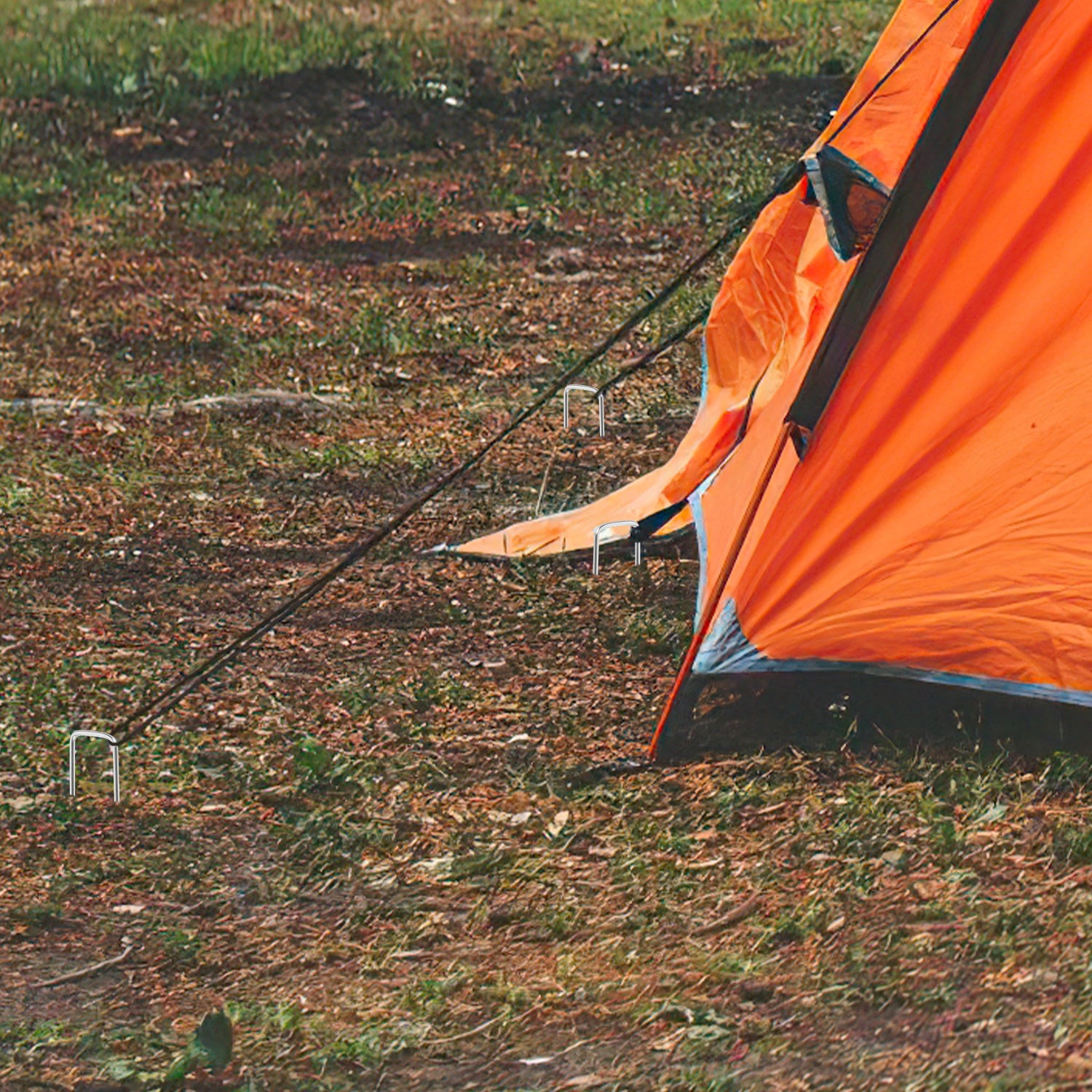 Lospitch Bodenanker 200 Stück für Unkrautvlies Gartenzaun
