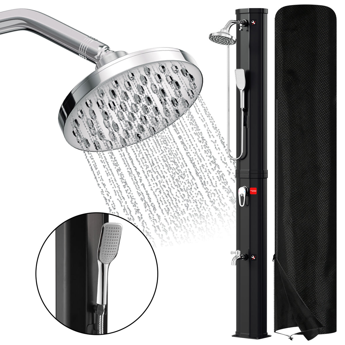 Lospitch Solar Gartendusche für Pool und Terrasse