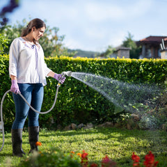 Lospitch Automatischer Schlauchaufroller für Garten und Terrasse
