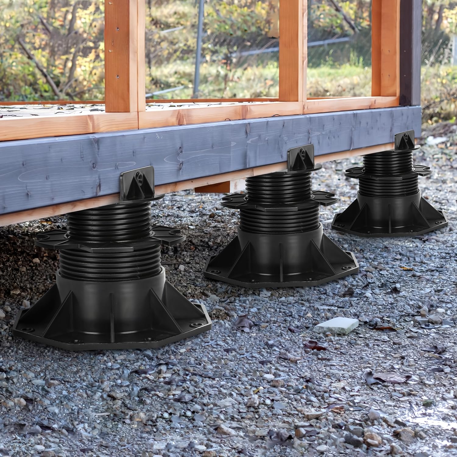 Lospitch Stelzlager höhenverstellbar für Terrassenplatten WPC Holz und Stein