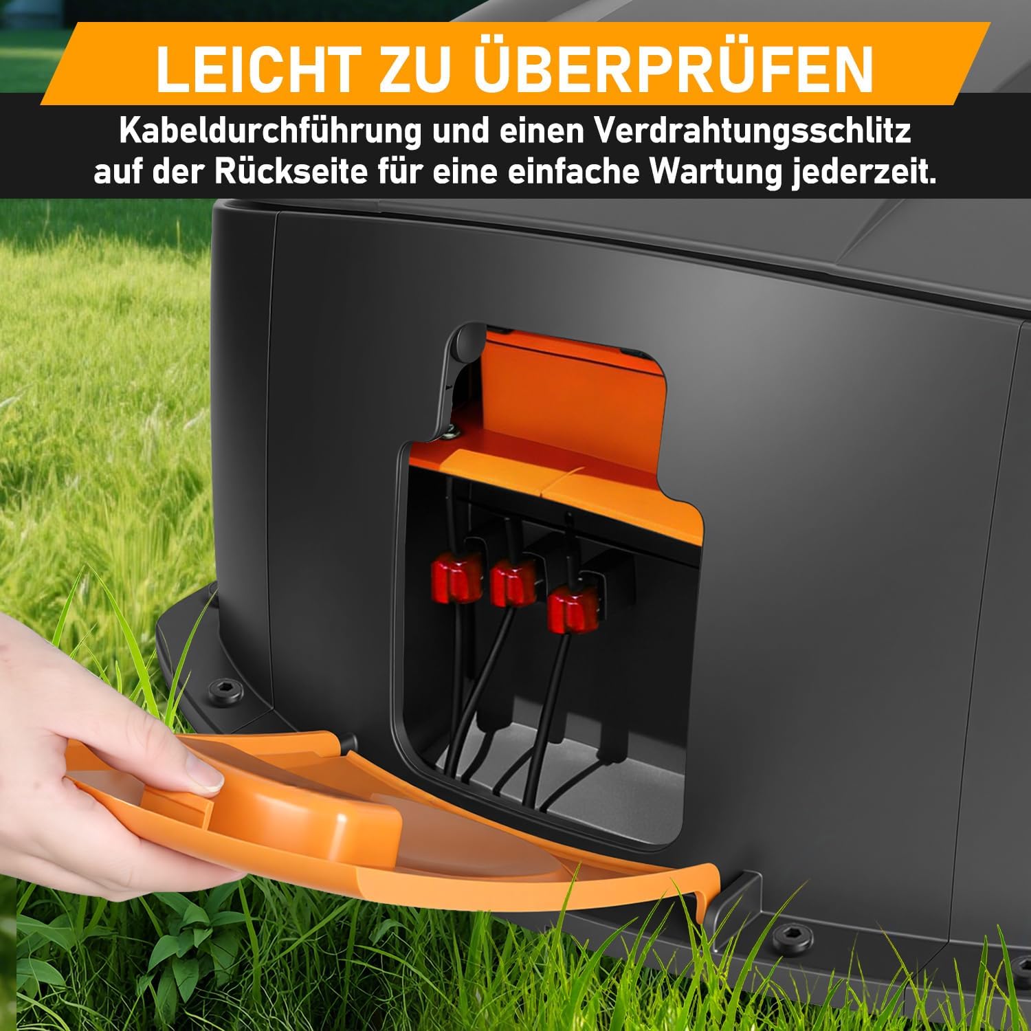 Lospitch Hochklappbare Mähroboter Garage 70,5 x 57 x 33 cm