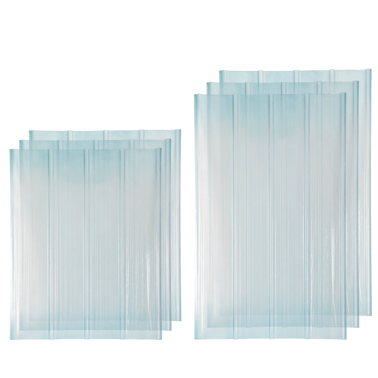 Lospitch Transparente Trapezplatten für Gewächshaus und Dach