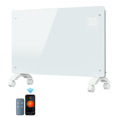 Lospitch WLAN Konvektor Heizung 2000/2500W mit Thermostat und Glasfront