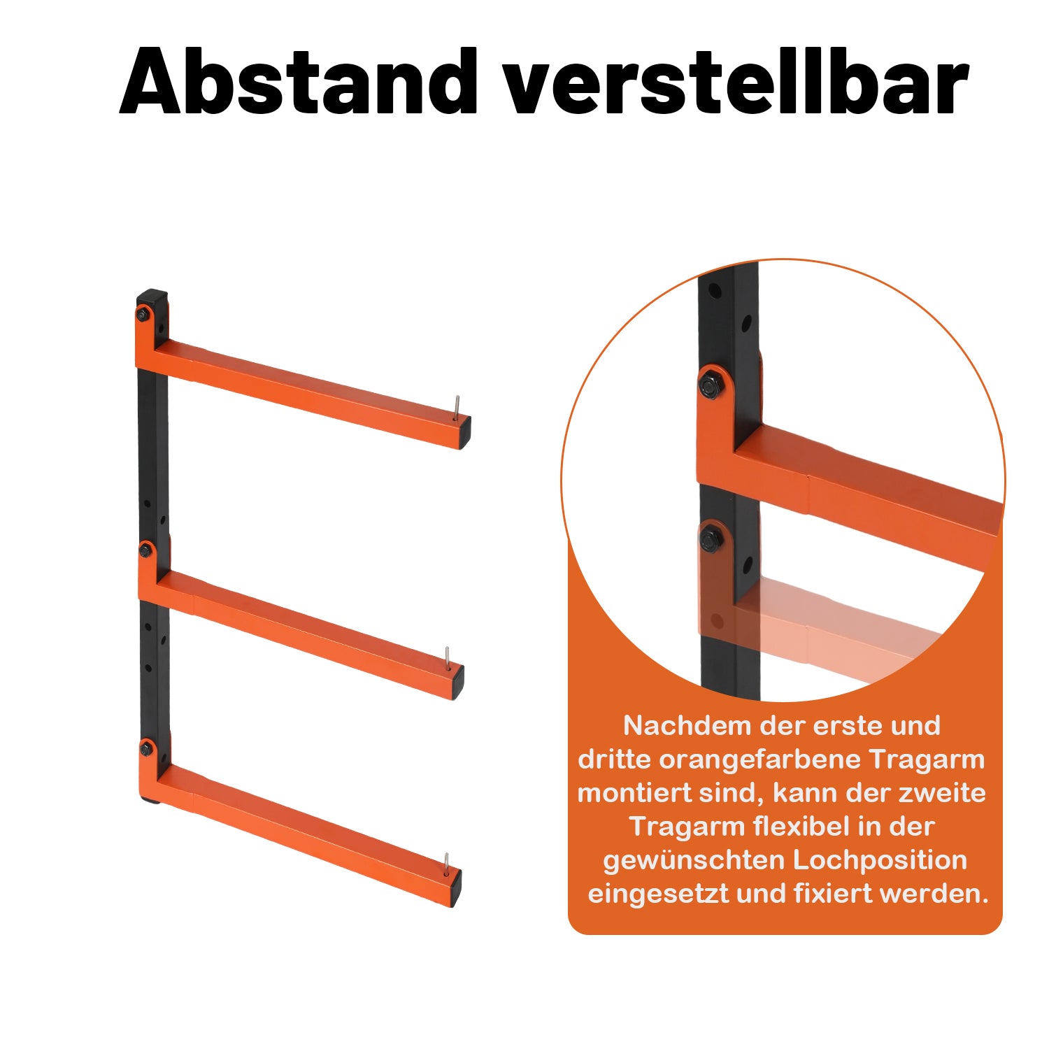 Lospitch Klappbares Holzlagerregal aus Metall Höhenverstellbar 50kg für Garage Werkstatt