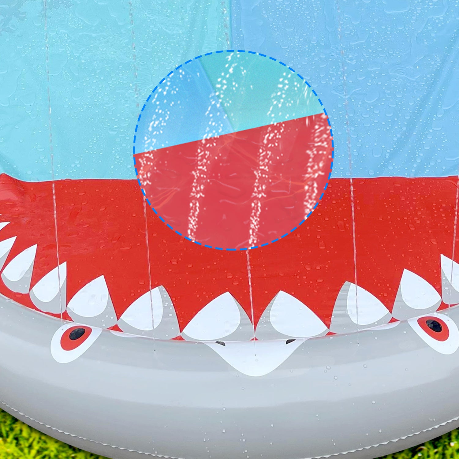 Lospitch Wasserrutsche 550 x 145 cm für Garten Sommer