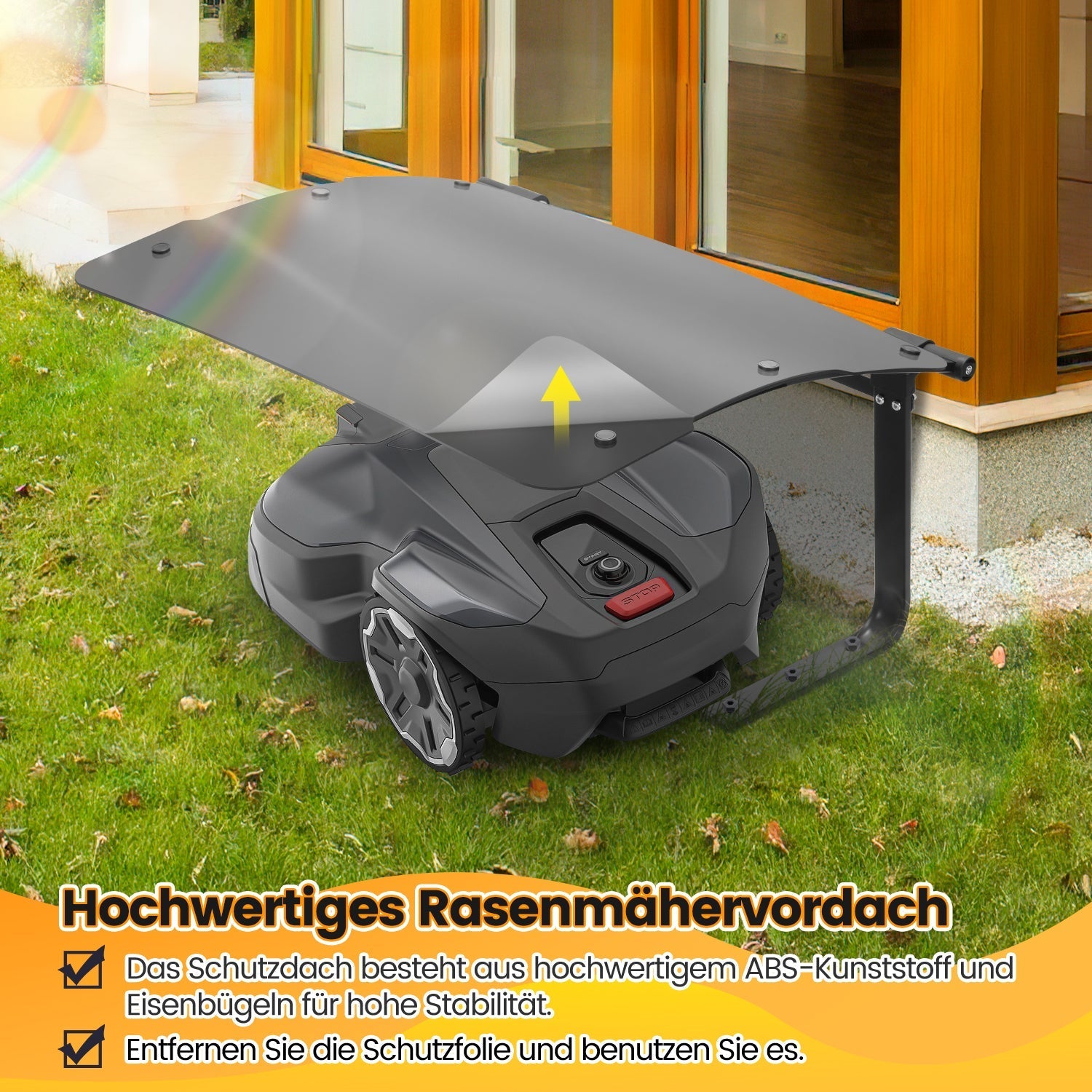 Lospitch Mähroboter Carport 73 x 57 x 40 cm