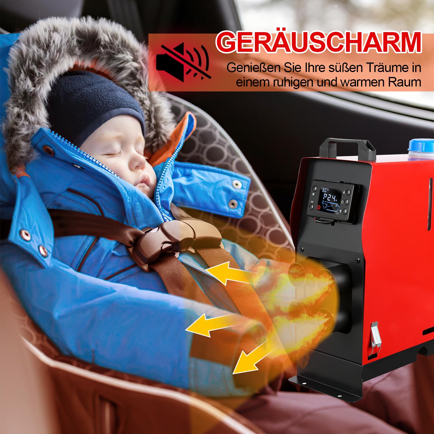 Lospitch Diesel Standheizung 8 kW 12 V mit LCD Display und Fernbedienung