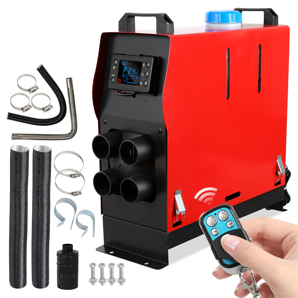 Lospitch Diesel Standheizung 8 kW 12 V mit LCD Display und Fernbedienung