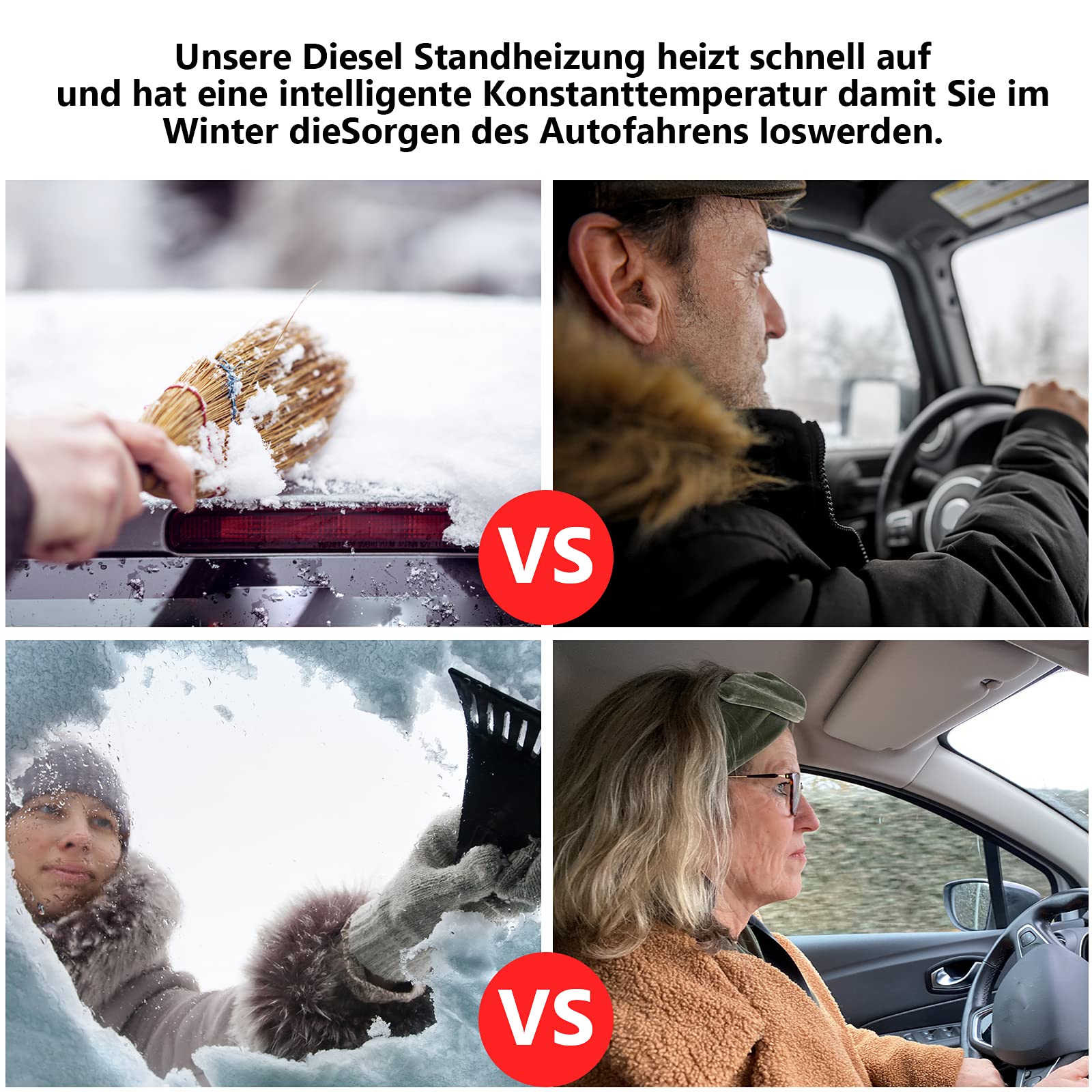 Lospitch Diesel Standheizung 8 kW 12 V mit LCD Display und Fernbedienung