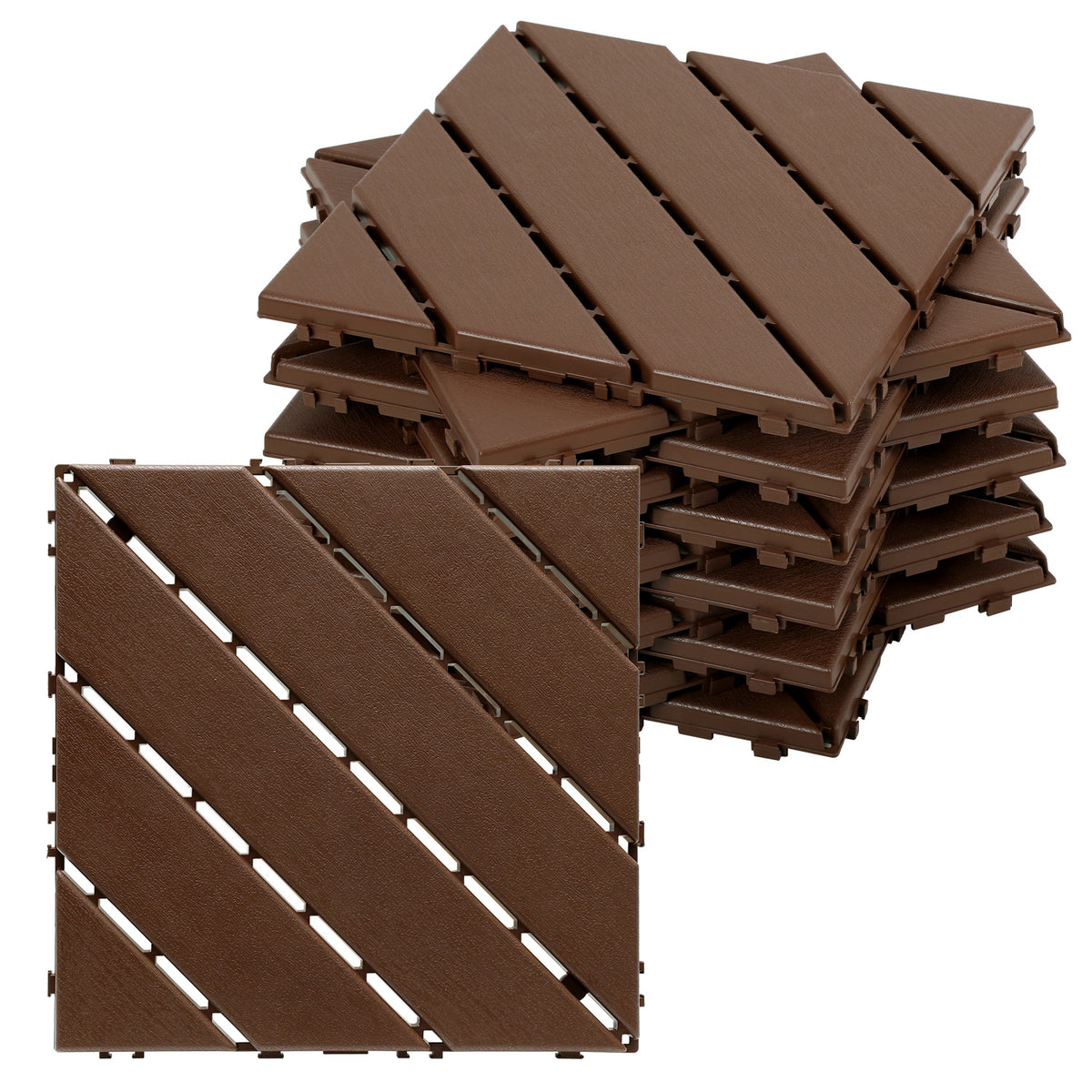 Lospitch PP Terrassenfliesen 30 x 30 cm