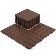 Lospitch Terrassenfliesen Kunststoff 30×30 cm mit Klicksystem