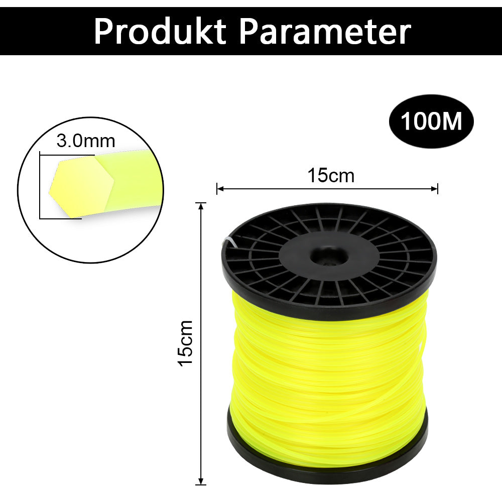 Lospitch Trimmerfaden 100 m für Rasentrimmer