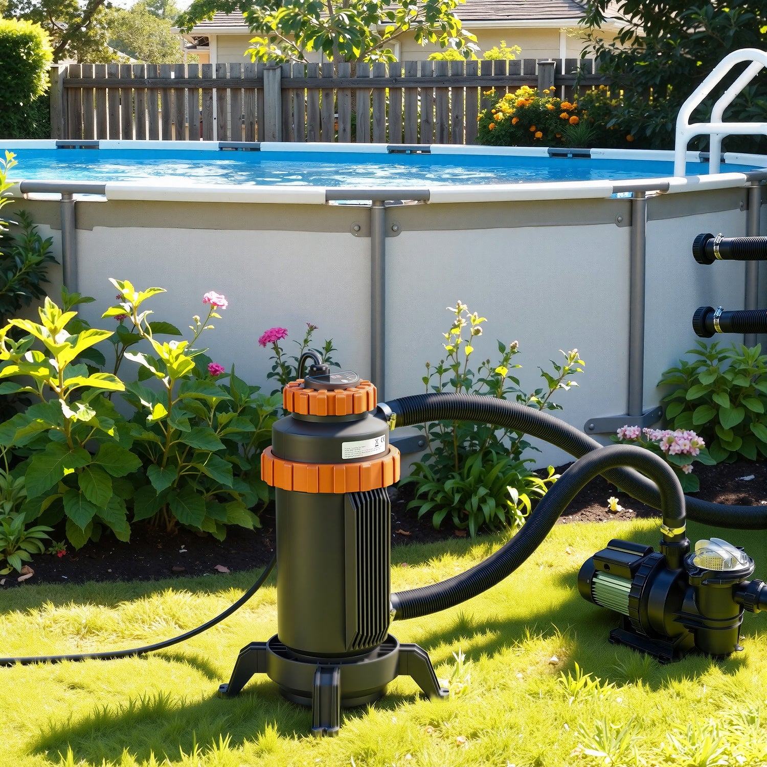 Lospitch Elektrische Poolheizung 3 kW mit RCD Schutz