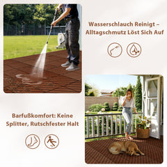 Lospitch PP Terrassenfliesen 30 × 30 cm