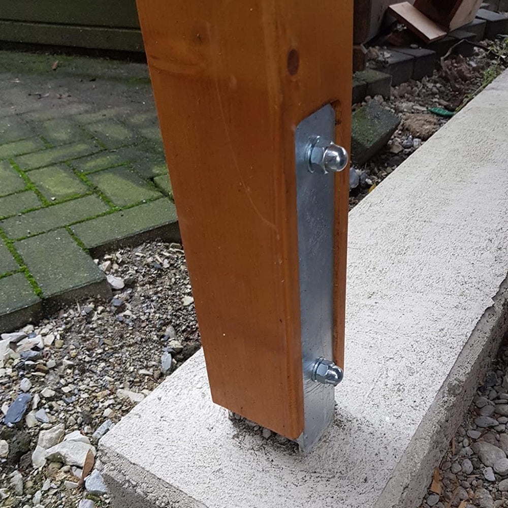 Lospitch Stahl H Pfostenanker für Zaunpfosten