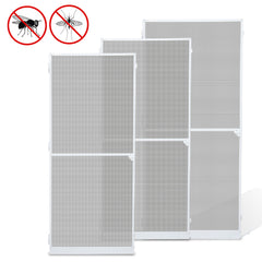 Lospitch Insektenschutztür für Terrasse Aluminiumrahmen weiß 120x210 cm