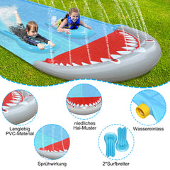Lospitch Wasserrutsche 550 x 145 cm für Garten Sommer