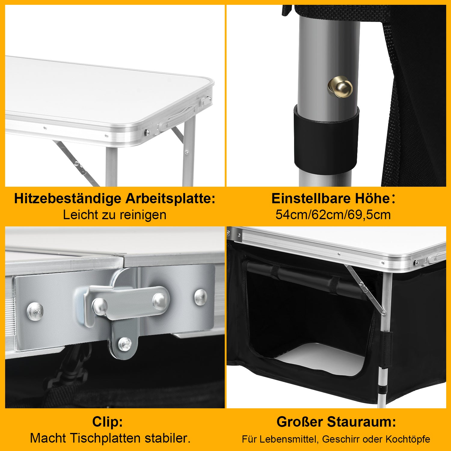 Lospitch Klappbare Campingküche für Outdoor und Picknick
