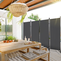 Lospitch Garten Sichtschutz Paravent Faltwand Freistehend für Pool Terrasse Balkon