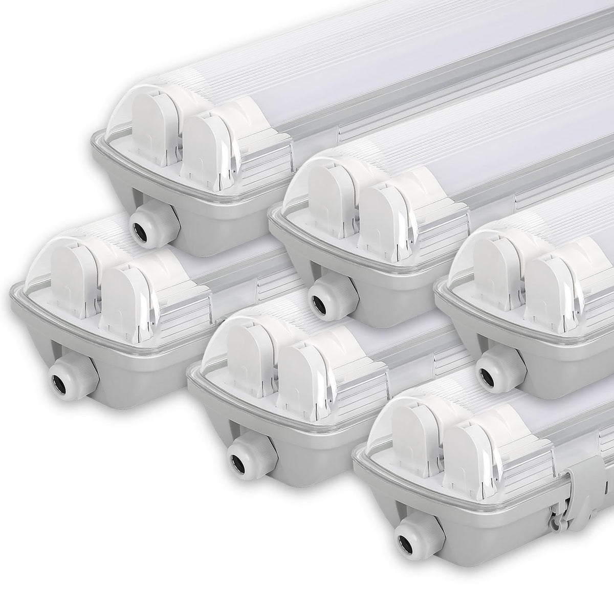 Lospitch T8 LED Feuchtraumleuchte 120/150 cm IP65 für Werkstatt und Keller