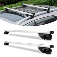 Lospitch Dachträger 2er Set aus Aluminium bis 150 kg für Fahrzeuge mit Reling