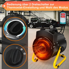 Lospitch Gewächshausheizung bis 2000W mit Thermostat IPX4 für Gewächshaus und Garage