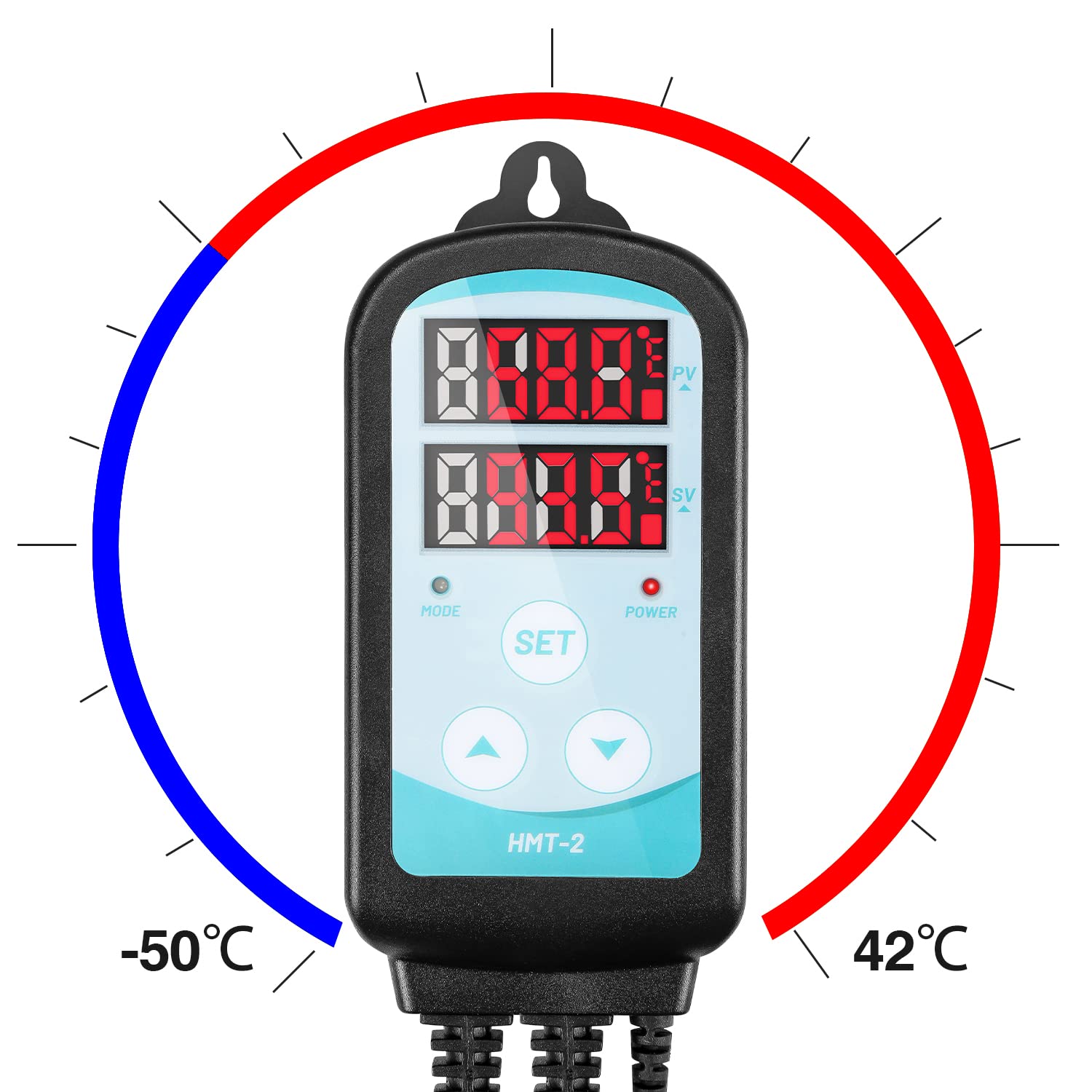 Lospitch Gewächshausheizung bis 2000W mit Thermostat IPX4 für Gewächshaus und Garage