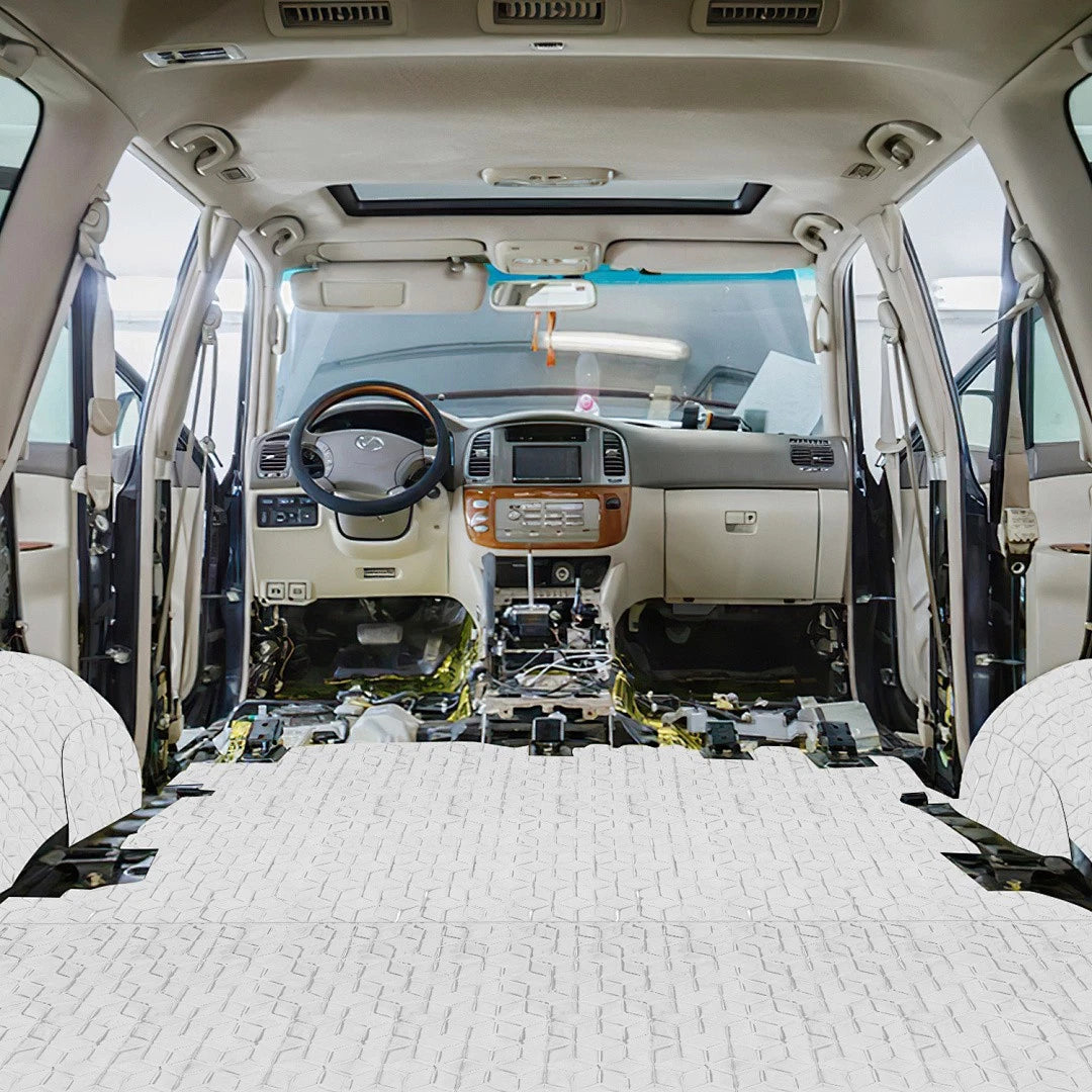 Lospitch Auto Dämmmatte Alubutyl Selbstklebend 1/2/4m² Geräuschdämmung Wärmeschutz