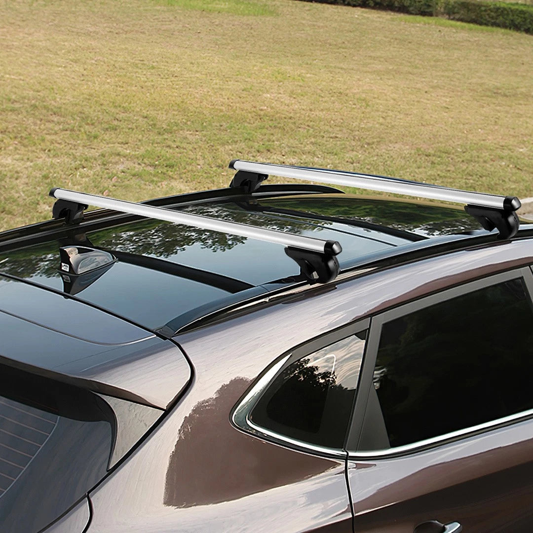 Lospitch Dachträger 2er Set aus Aluminium bis 150 kg für Fahrzeuge mit Reling
