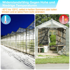 Lospitch Polycarbonatplatten 4 mm 14 Stück 10,25 m² für Gewächshaus