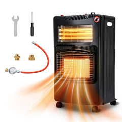Lospitch Gasofen 4200W mit Elektroheizung 1260W für Propan Butan 8–15 kg