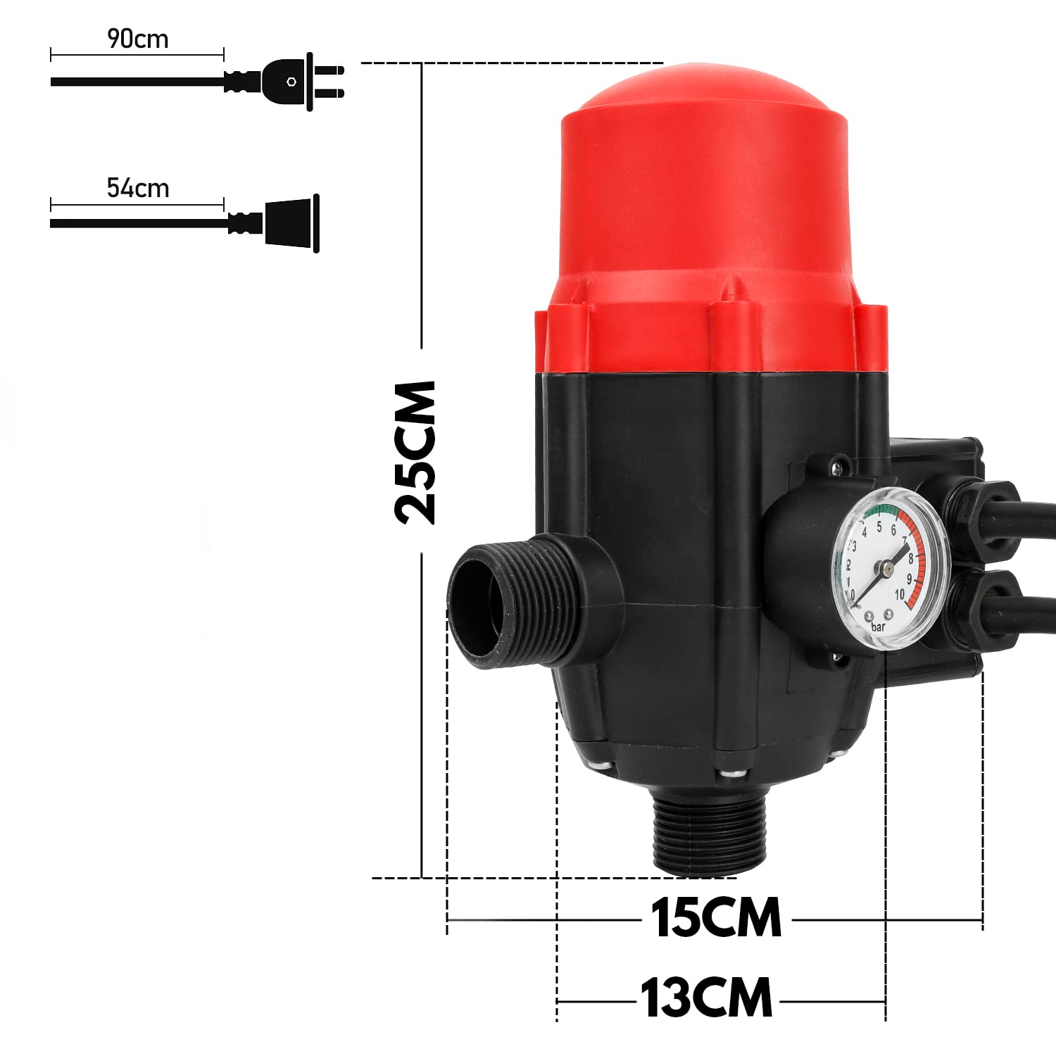 Lospitch 10 bar Wasserpumpendruck automatischer Regler