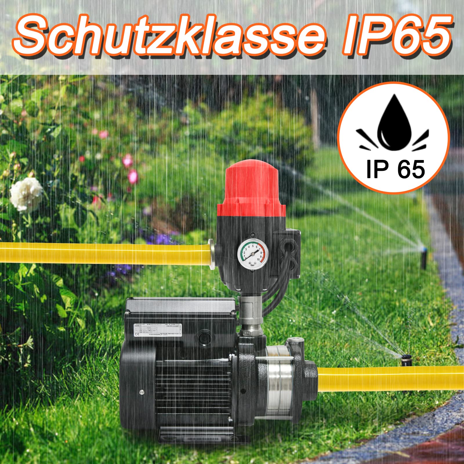 Lospitch 10 bar Wasserpumpendruck automatischer Regler