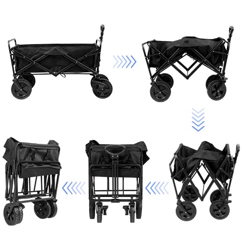 Lospitch Transportwagen faltbar 100 x 51 x 75 cm mit 96 L Volumen