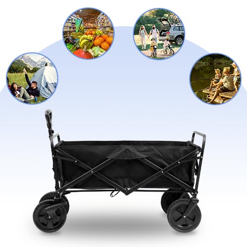 Lospitch Transportwagen faltbar 100 x 51 x 75 cm mit 96 L Volumen