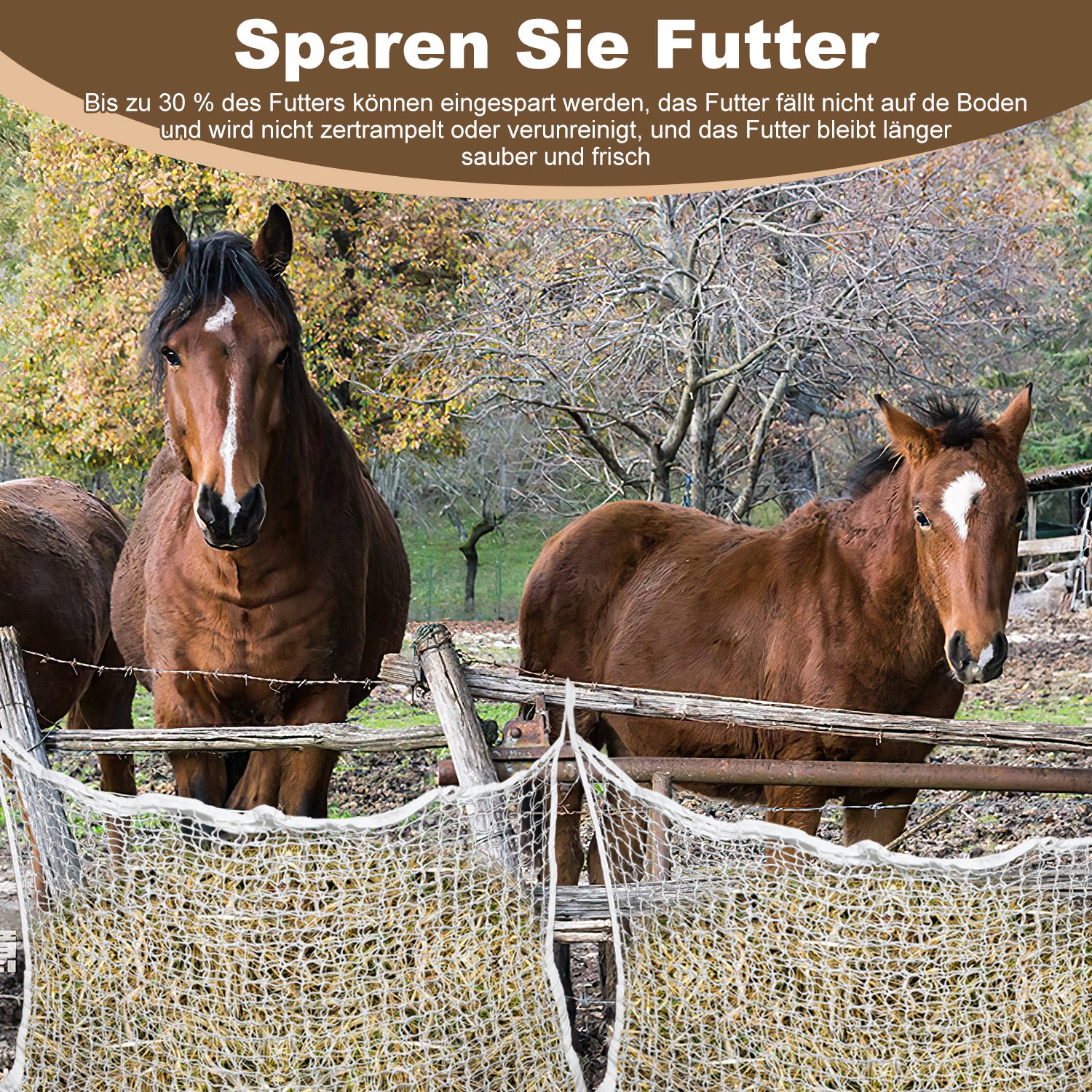 Lospitch Heunetz 2er Set für Pferde und Ziegen
