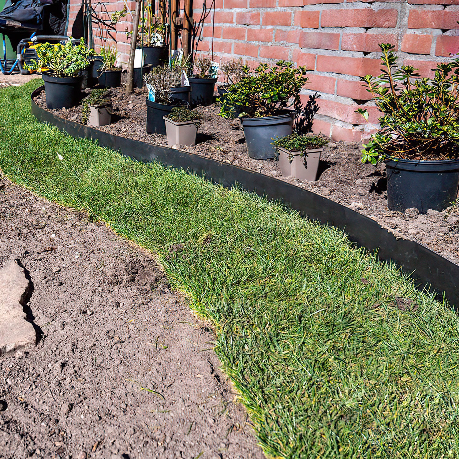Lospitch Flexible PVC Rasenkante für Garten und Beet