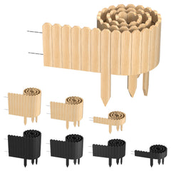 Lospitch Holz-Gartenzaun 200cm für Beete