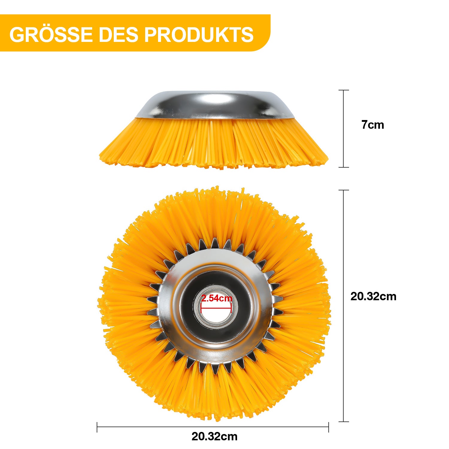 Lospitch Wildkrautbürste 200 mm für Fugen Gartenwege