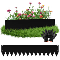 Lospitch Metall Rasenkante 100 x 20 cm für Beete