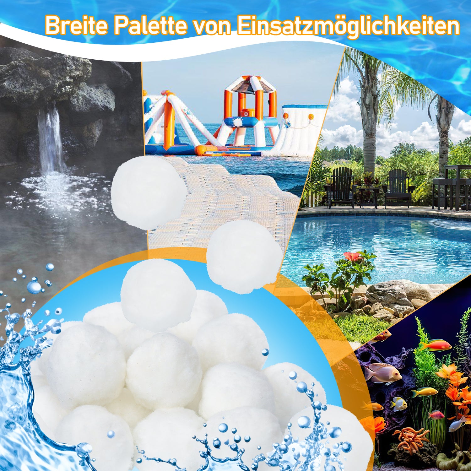 Lospitch Filterbälle für Sandfilteranlagen und Poolfilter